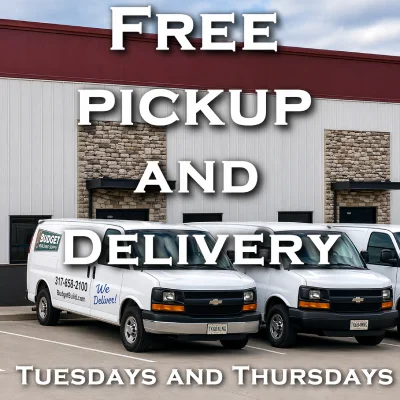 Tuesday and Thursday free pickup and delivery